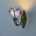 Tiffany Petal Stained Glass Wall Sconce