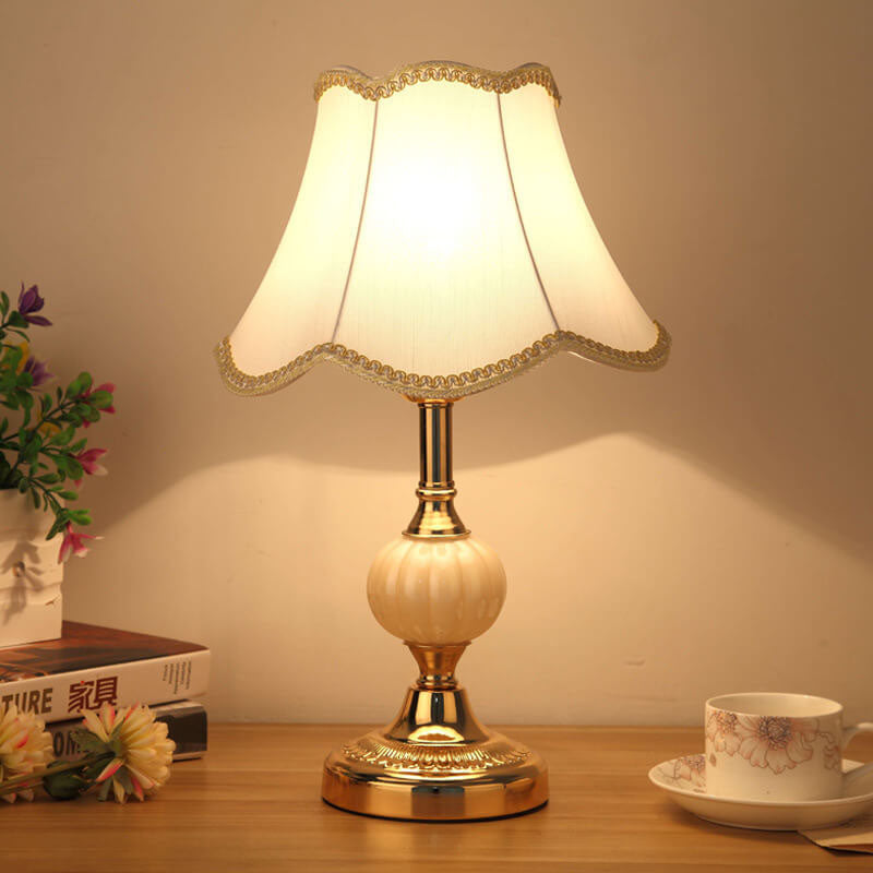 Nordic Floral Glass Table Lamp
