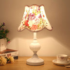 Nordic Floral Glass Table Lamp