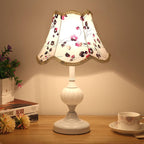 Nordic Floral Glass Table Lamp