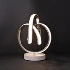 TwistedGlow LED Table Lamp – Contemporary Sculptural Design with Elegant Lighting