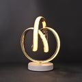 TwistedGlow LED Table Lamp – Contemporary Sculptural Design with Elegant Lighting