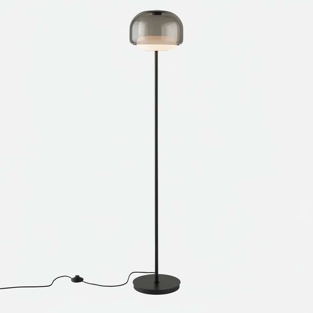 Sanae Round Glass Floor Lamp