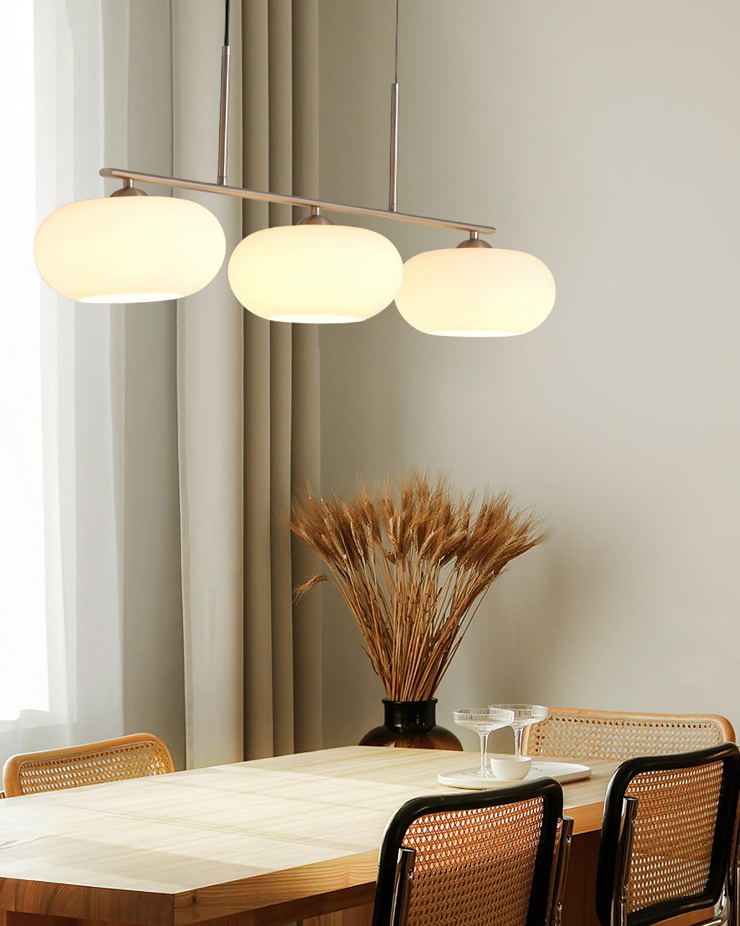 Sculptural Triple Pendant Light