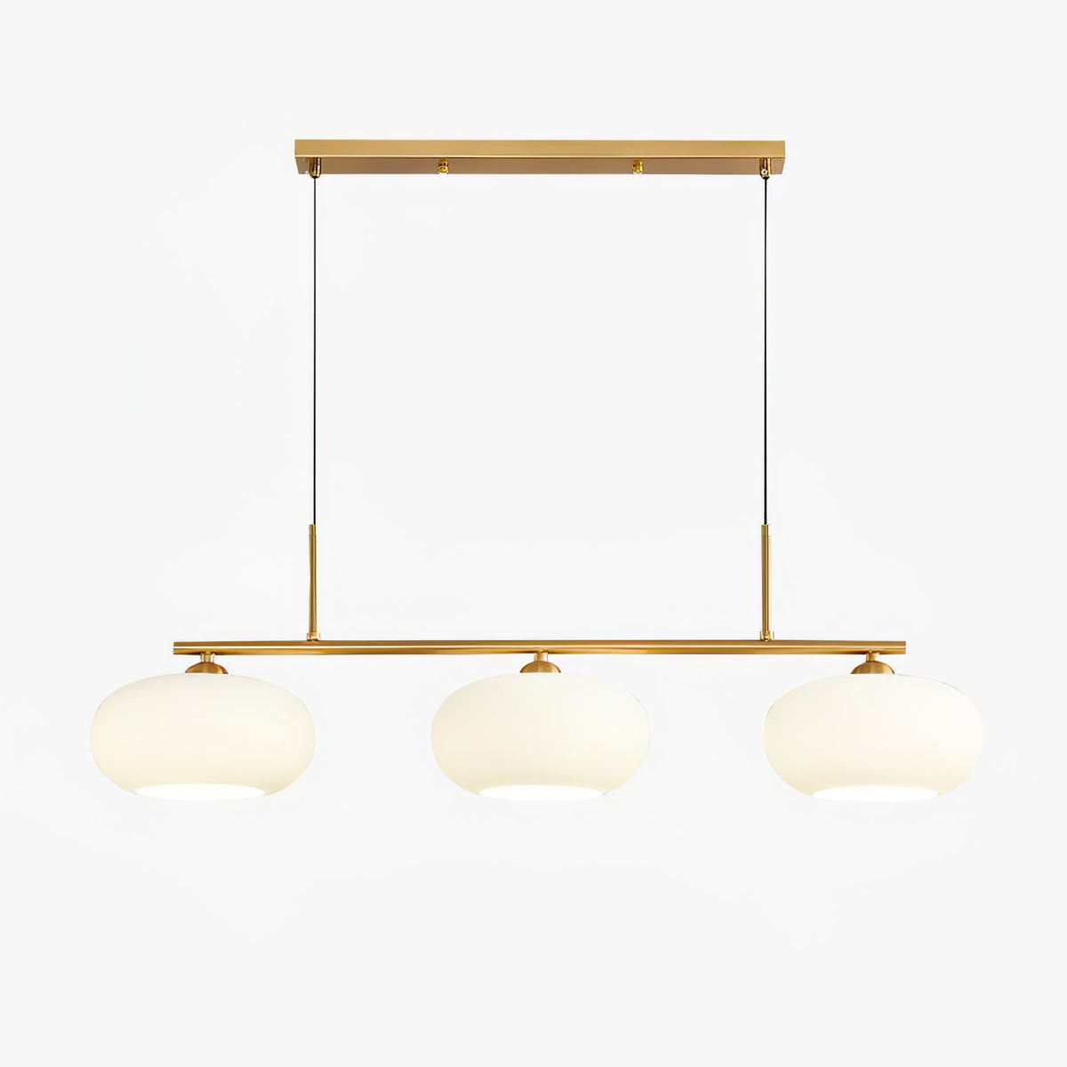 Sculptural Triple Pendant Light