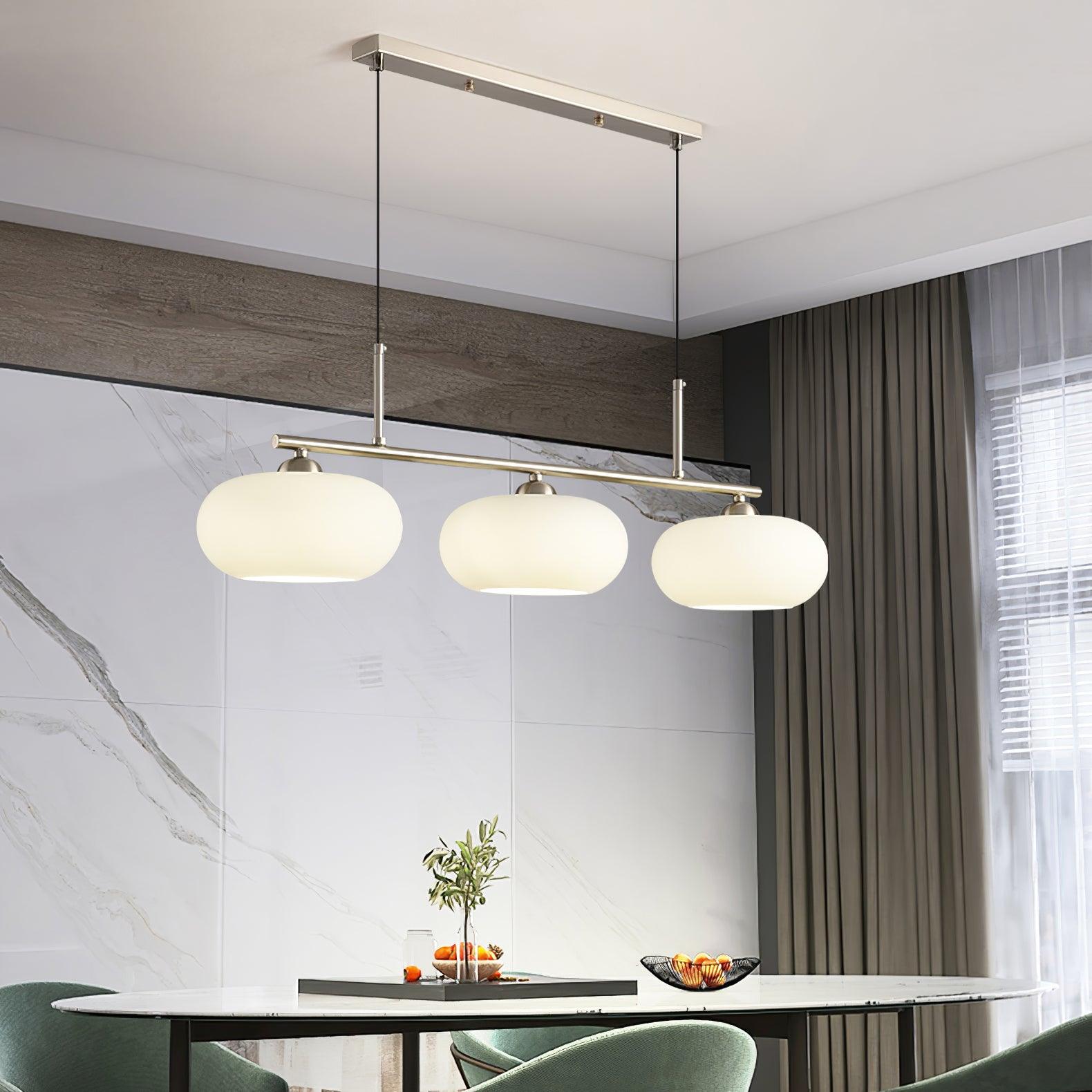 Sculptural Triple Pendant Light
