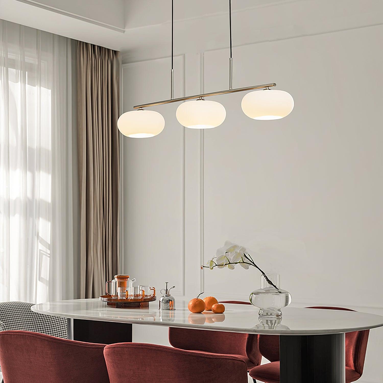 Sculptural Triple Pendant Light