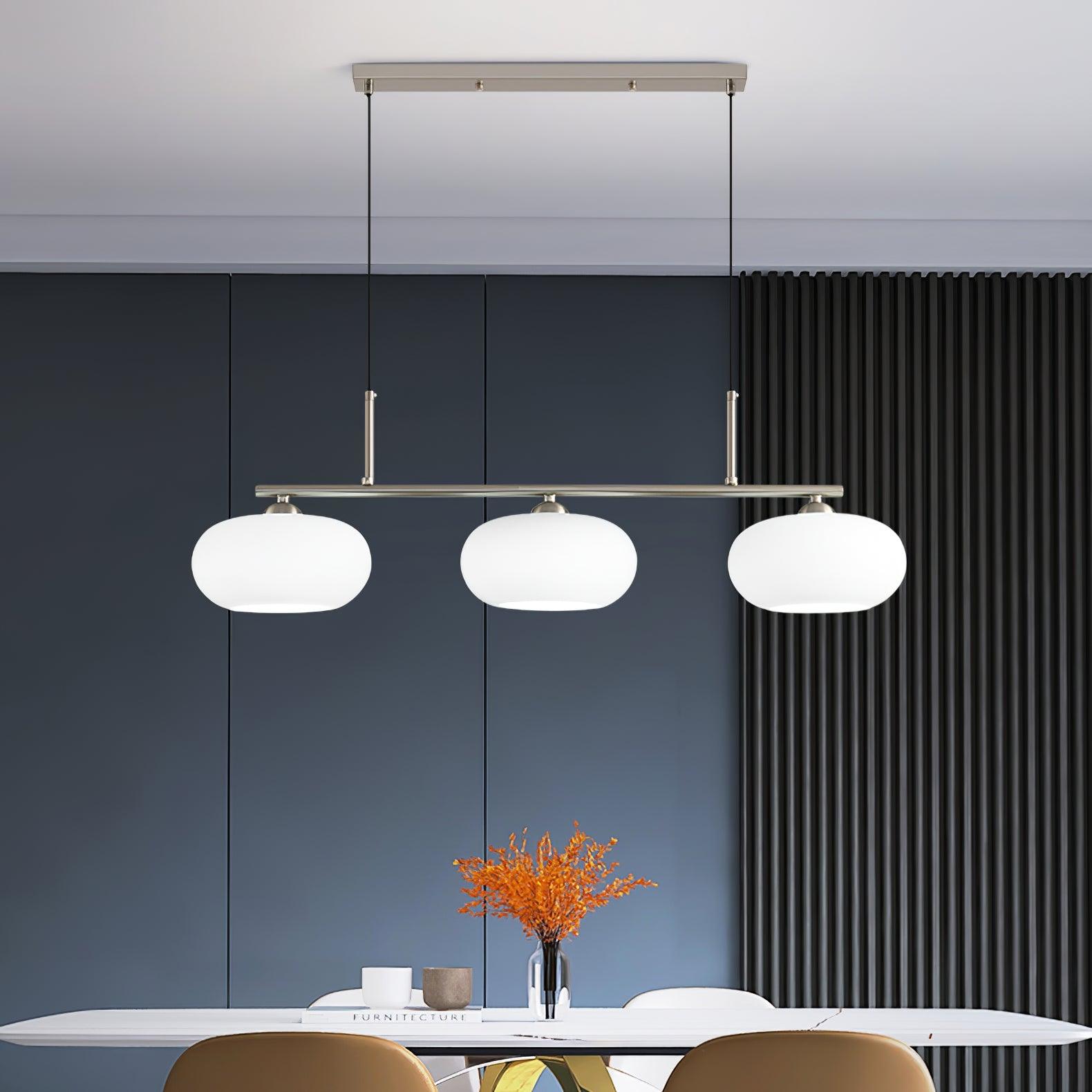 Sculptural Triple Pendant Light