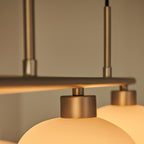 Sculptural Triple Pendant Light