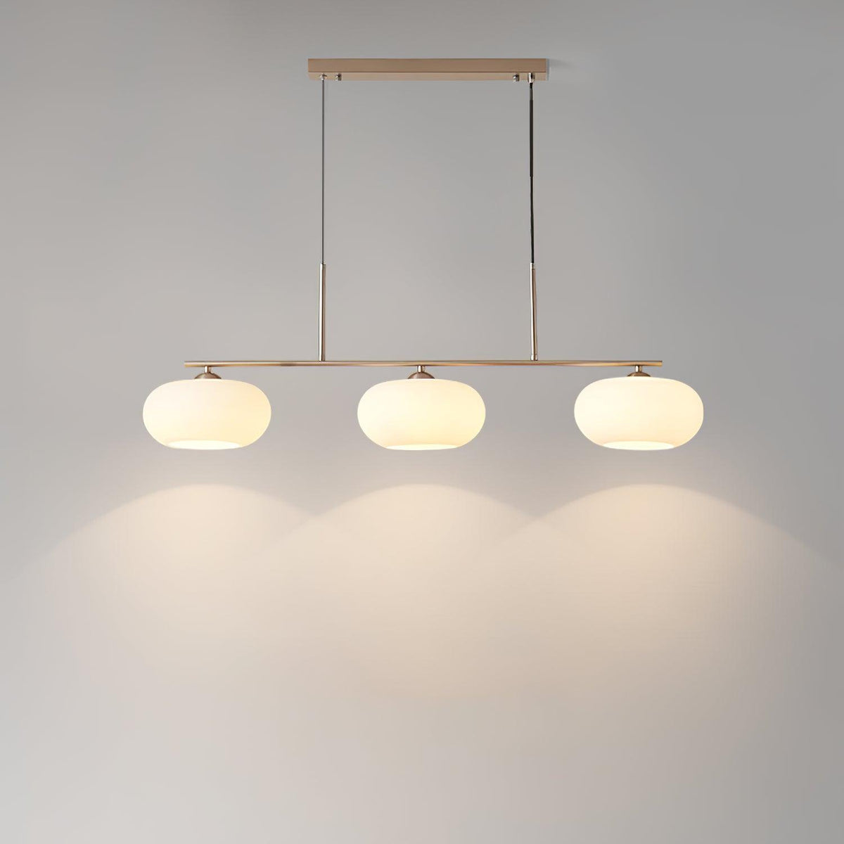 Sculptural Triple Pendant Light