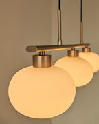 Sculptural Triple Pendant Light