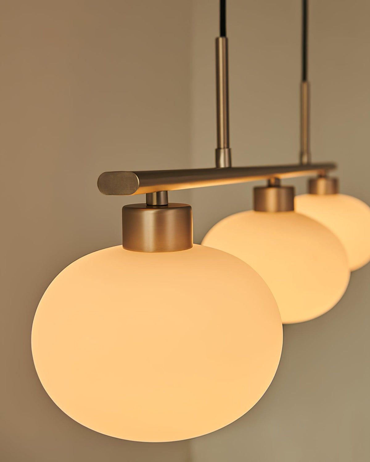 Sculptural Triple Pendant Light
