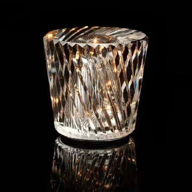 Metal and Crystal Pendant Light