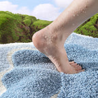 Seaside Footprint Bath Rug