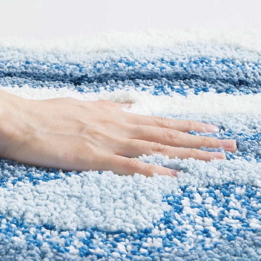 Seaside Footprint Bath Rug