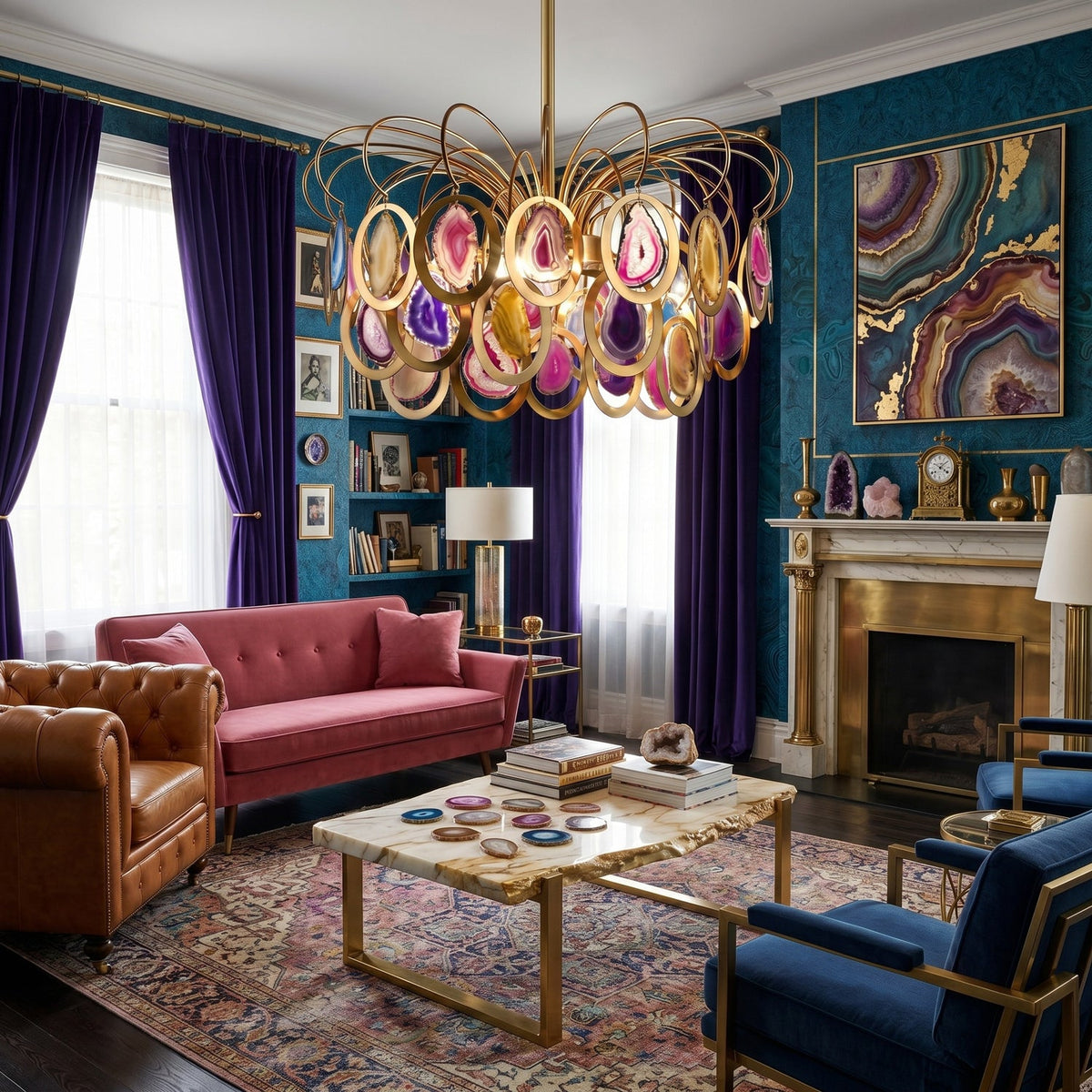 Sedona Agate Chandelier
