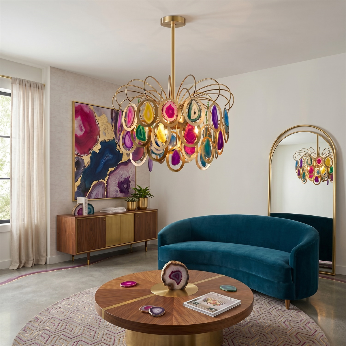 Sedona Agate Chandelier