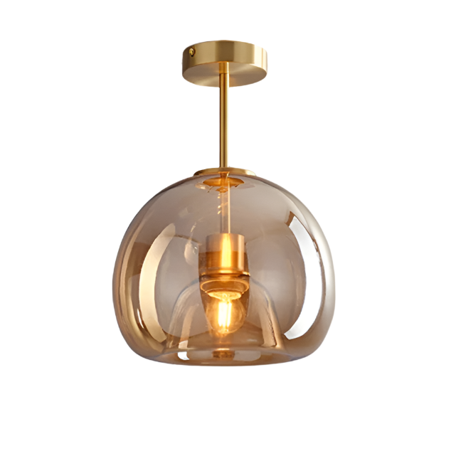 Glass Globe Ceiling Light