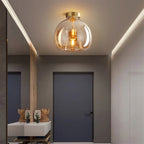 Glass Globe Ceiling Light