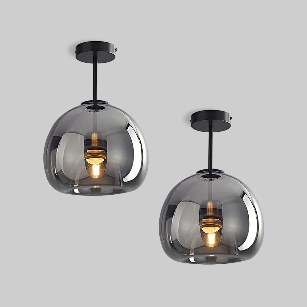 Glass Globe Ceiling Light