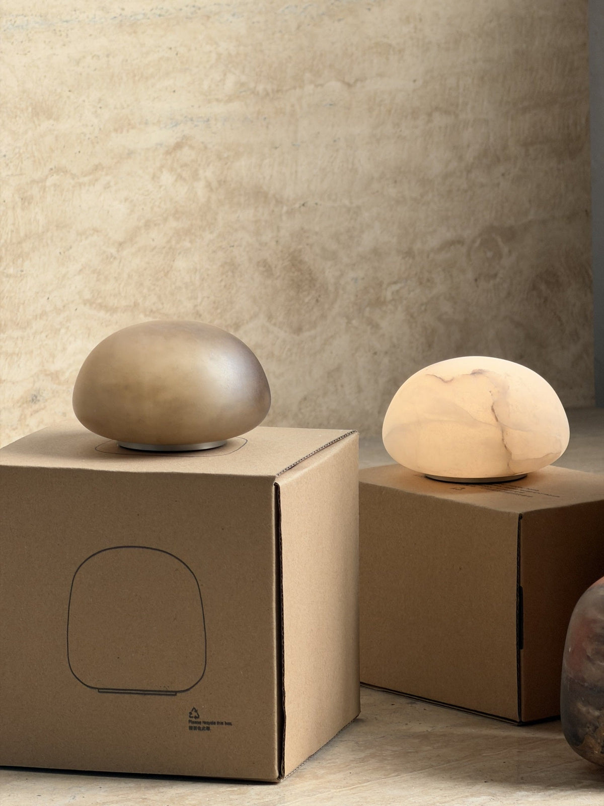 Snowflake Alabaster Table Lamp