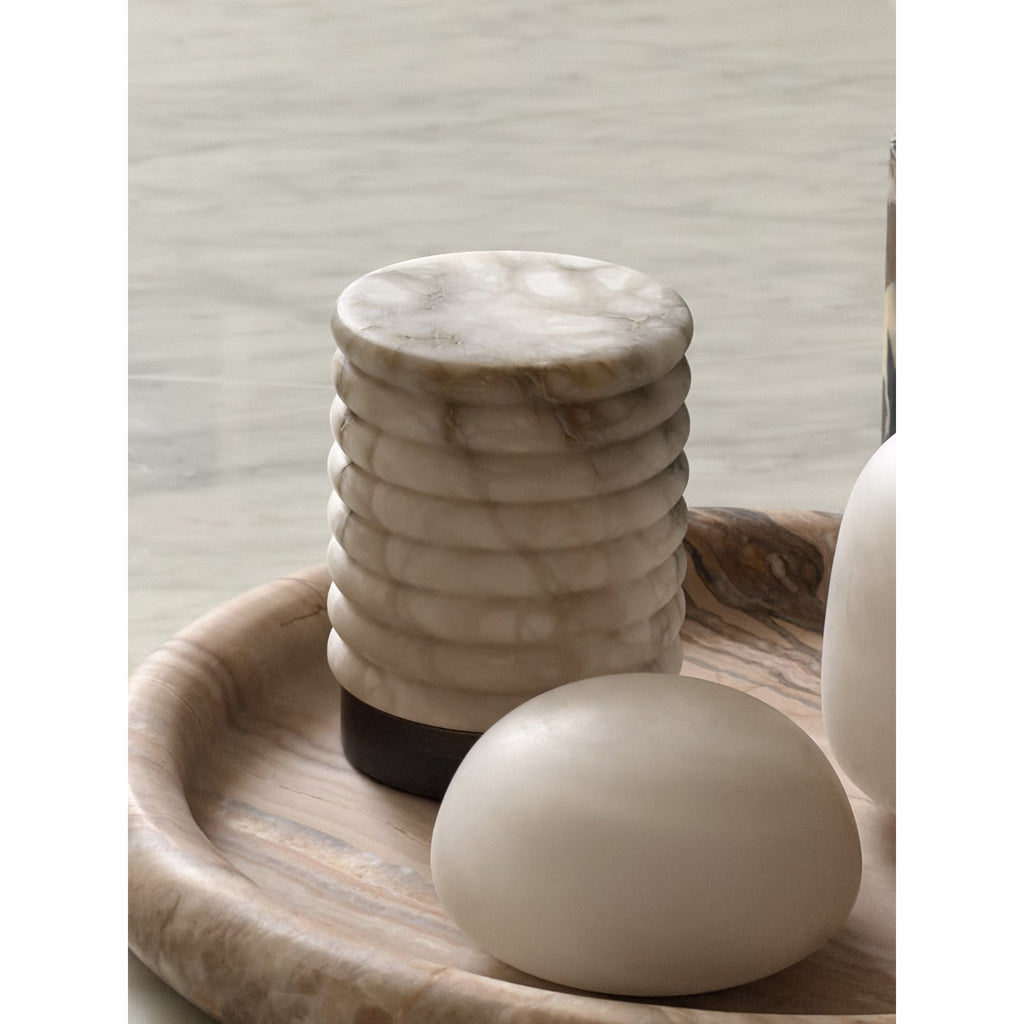 Snowflake Alabaster Table Lamp