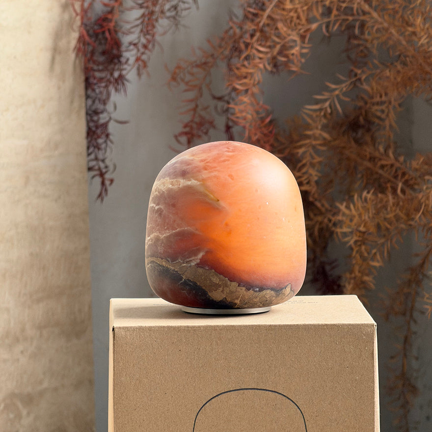 Snowflake Alabaster Table Lamp