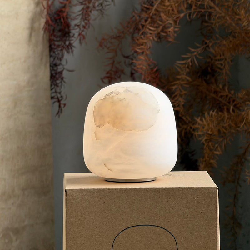 Snowflake Alabaster Table Lamp