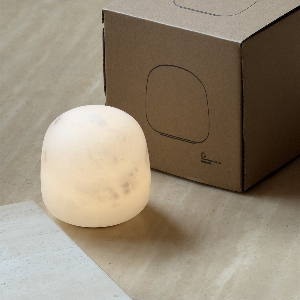 Snowflake Alabaster Table Lamp