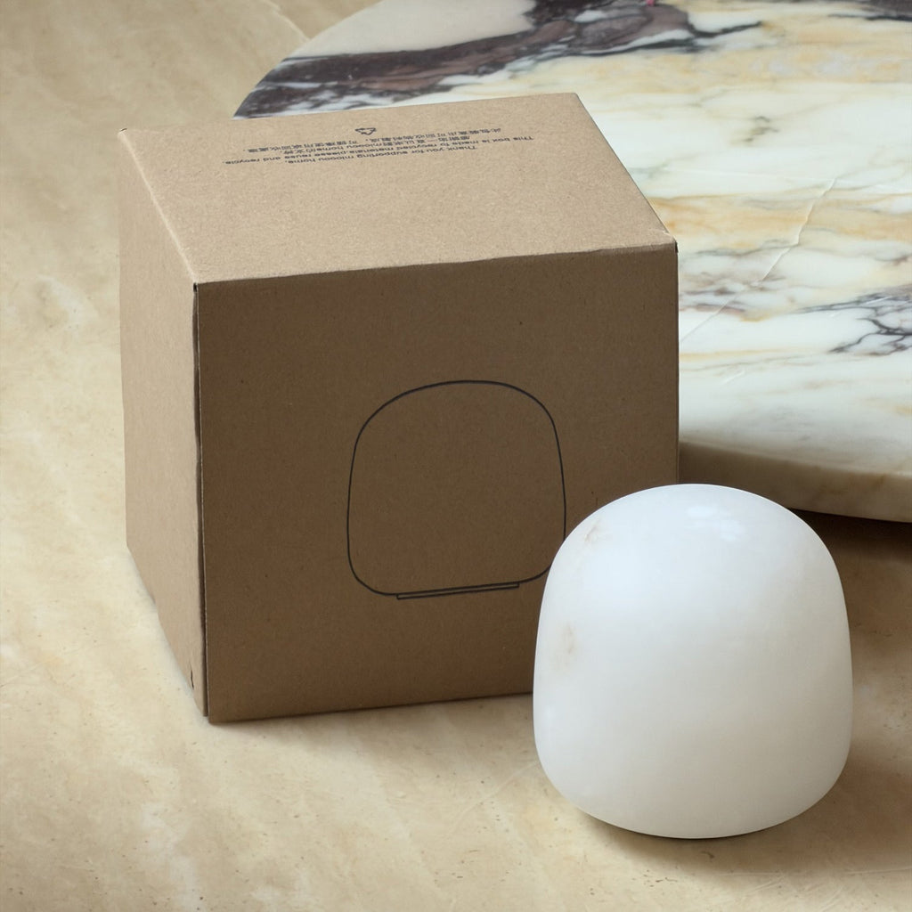 Snowflake Alabaster Table Lamp