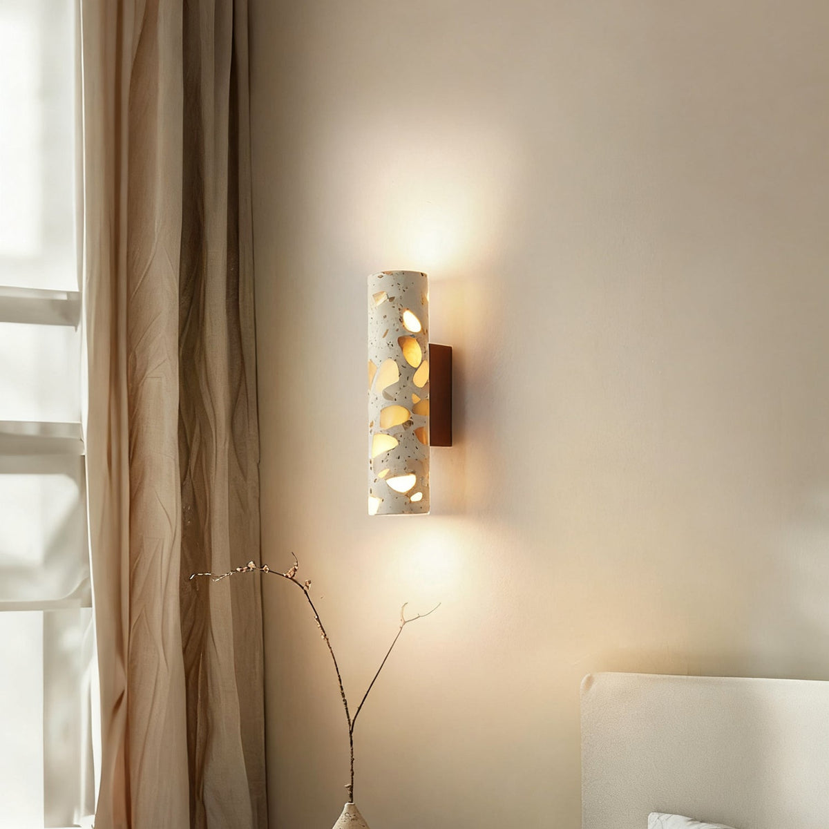 Solis Terrazzo Column Wall Lamp