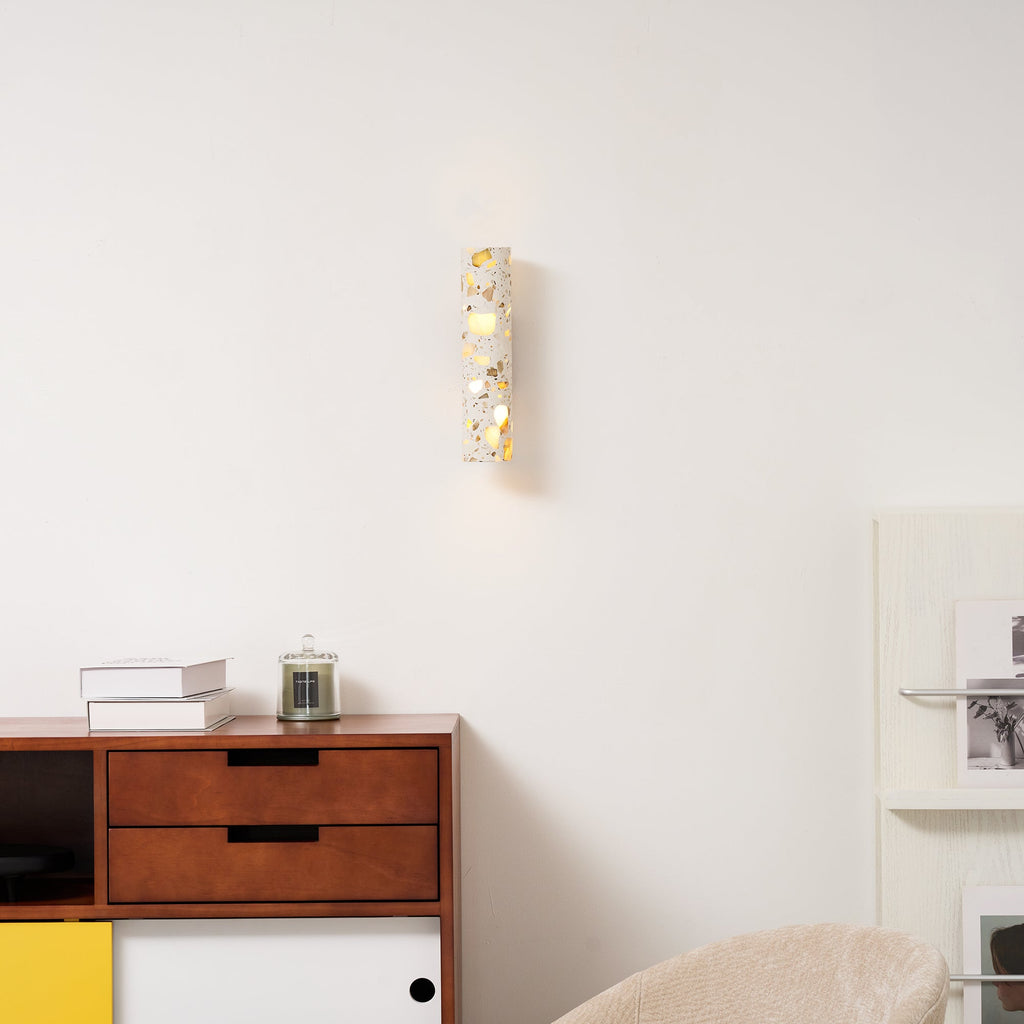 Solis Terrazzo Column Wall Lamp