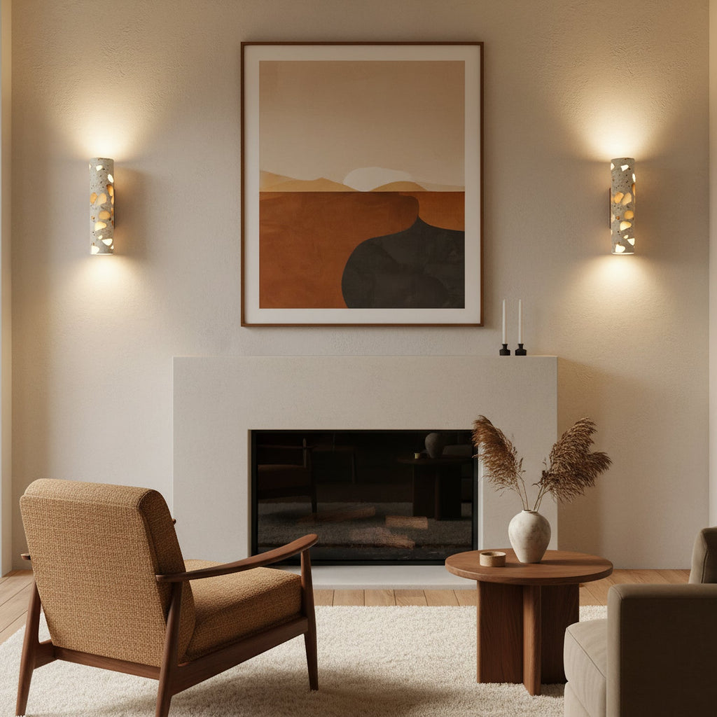 Solis Terrazzo Column Wall Lamp