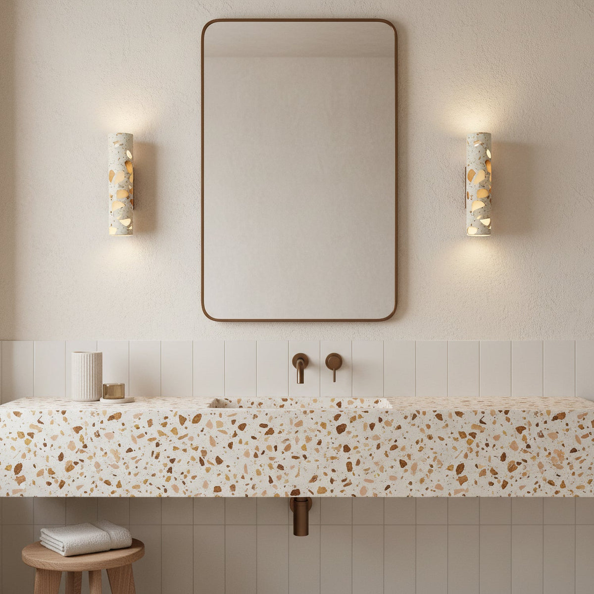 Solis Terrazzo Column Wall Lamp