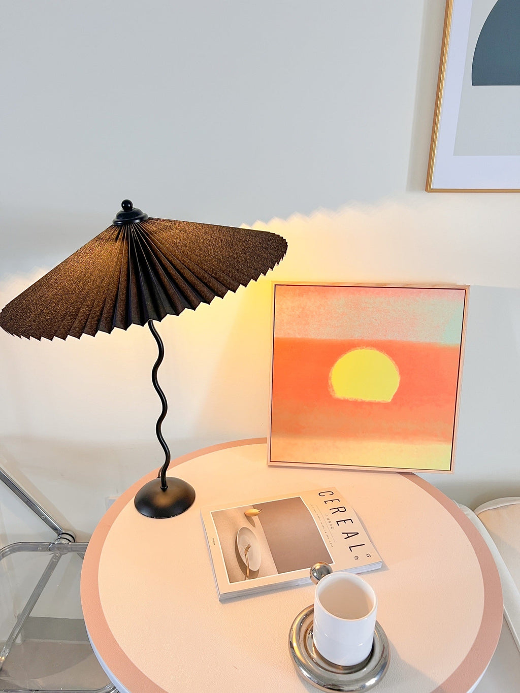 Squiggle Pleated Table Lamp