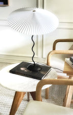 Squiggle Pleated Table Lamp
