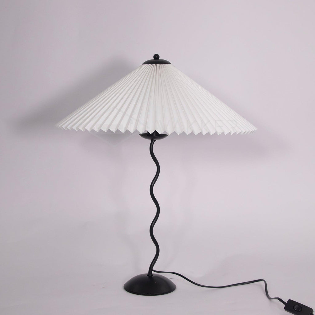 Squiggle Pleated Table Lamp