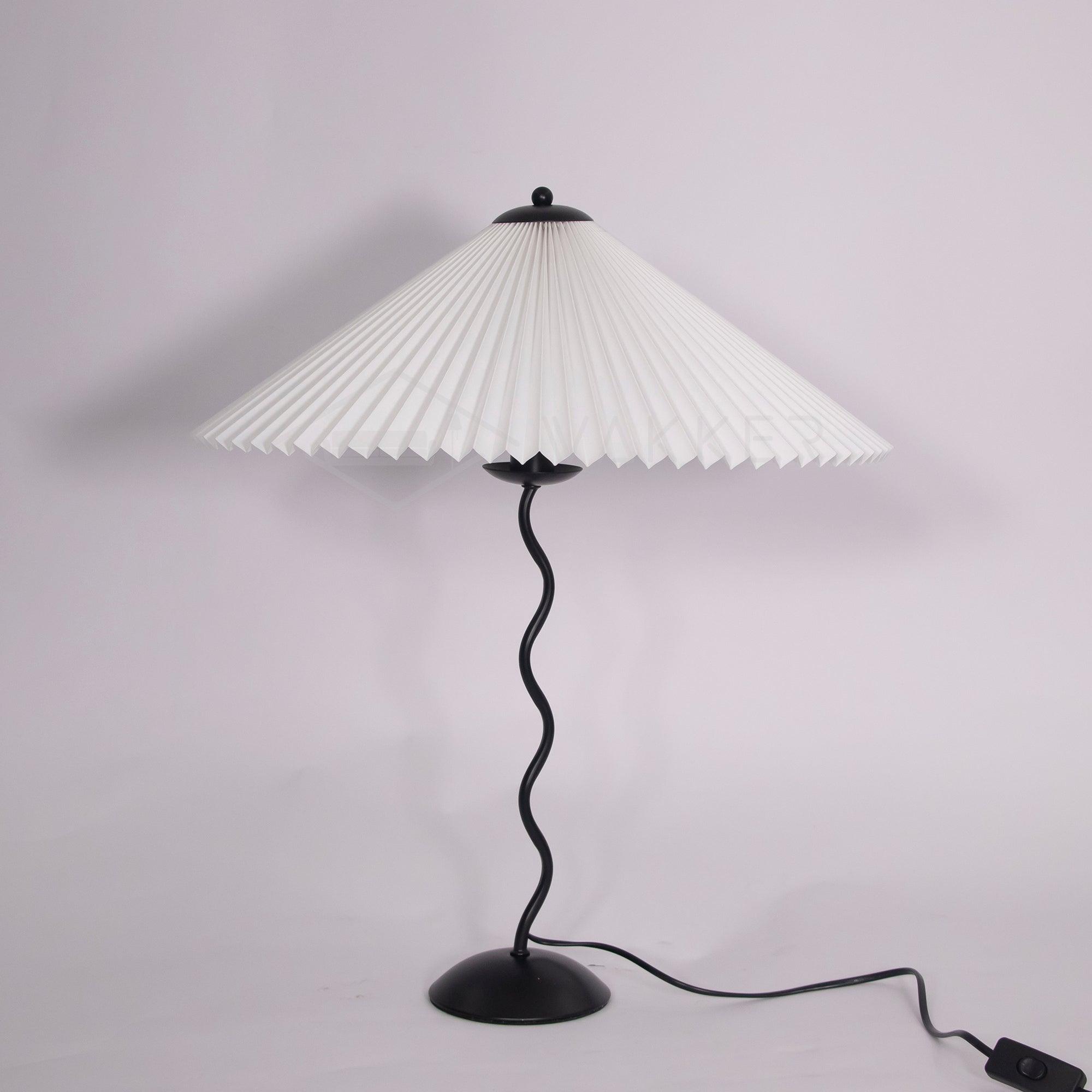 Squiggle Pleated Table Lamp