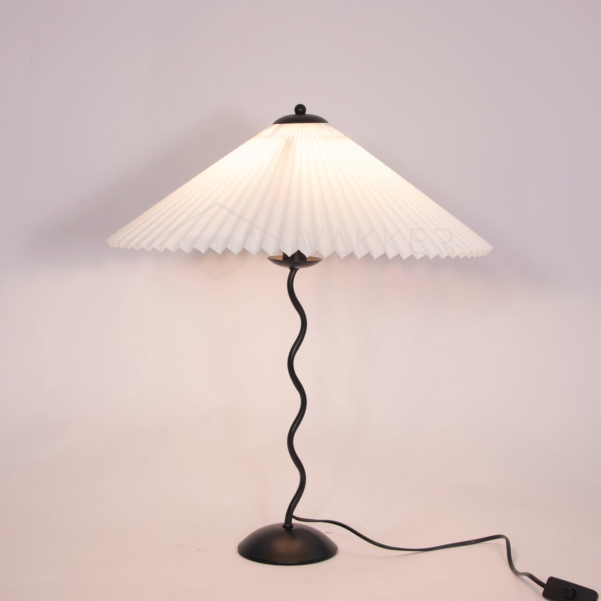 Squiggle Pleated Table Lamp