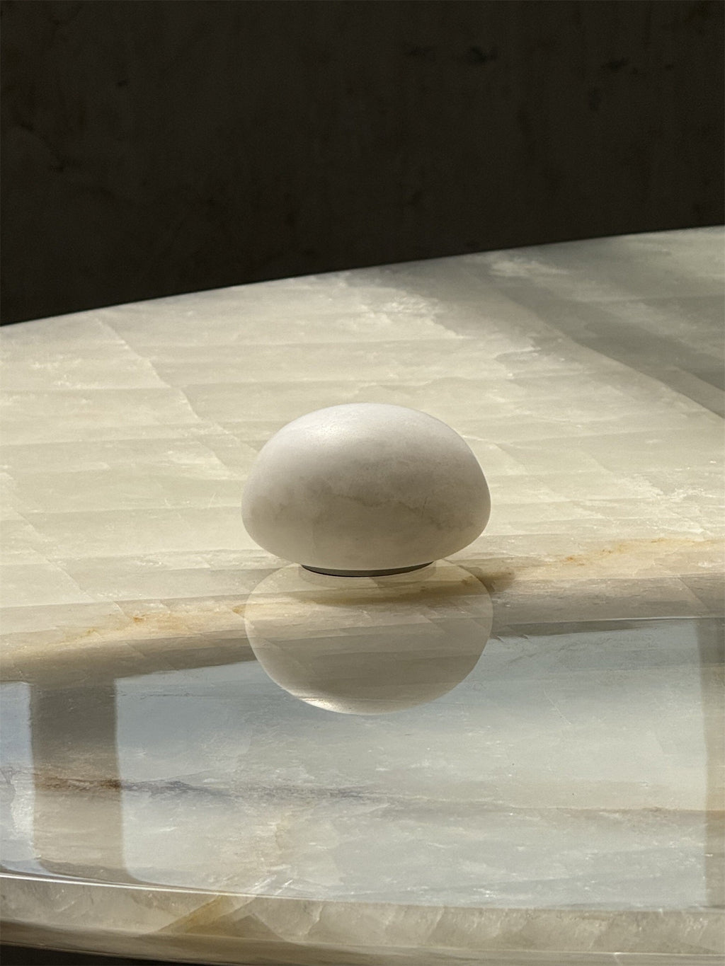 Snowflake Alabaster Table Lamp