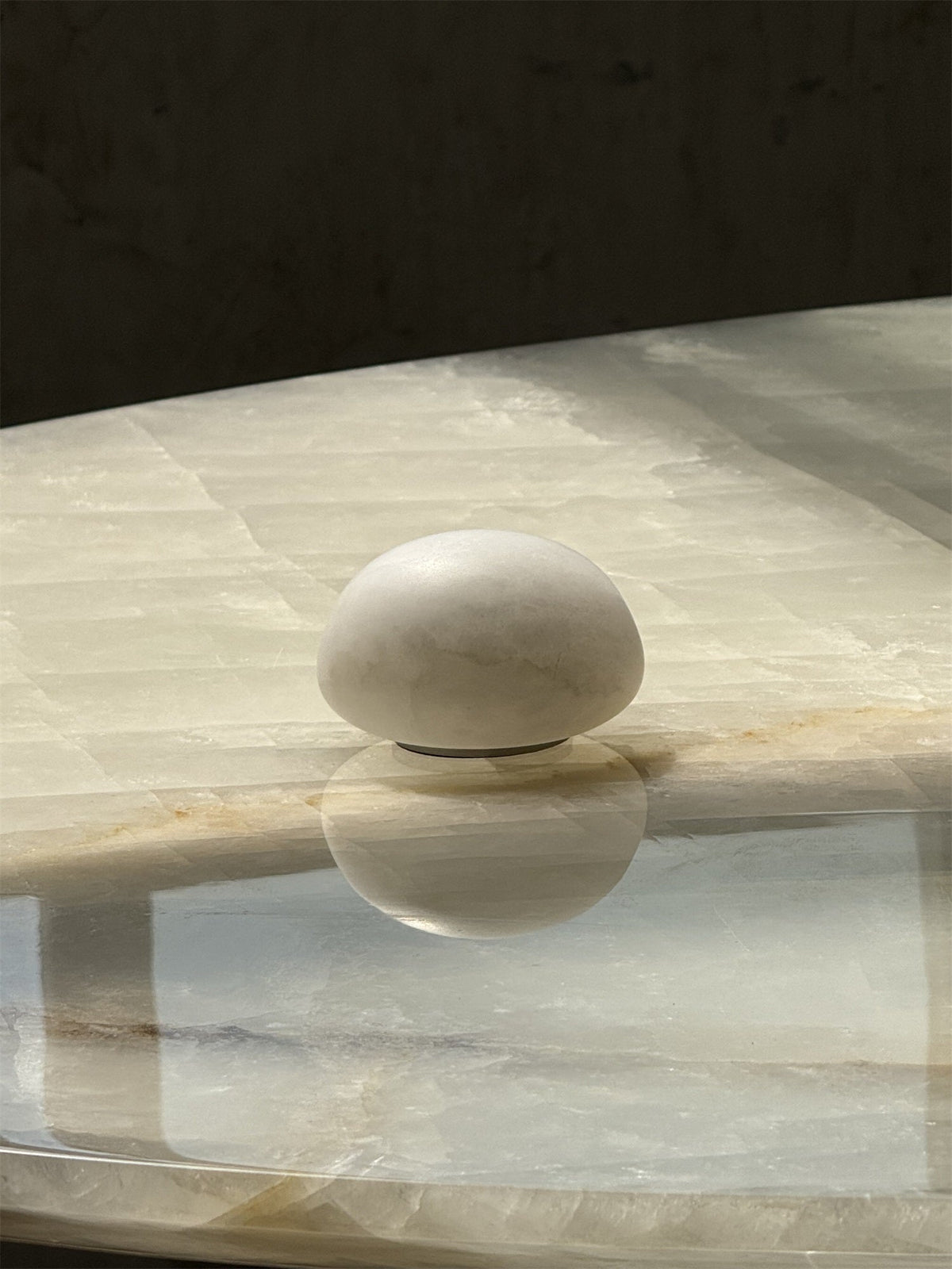 Snowflake Alabaster Table Lamp
