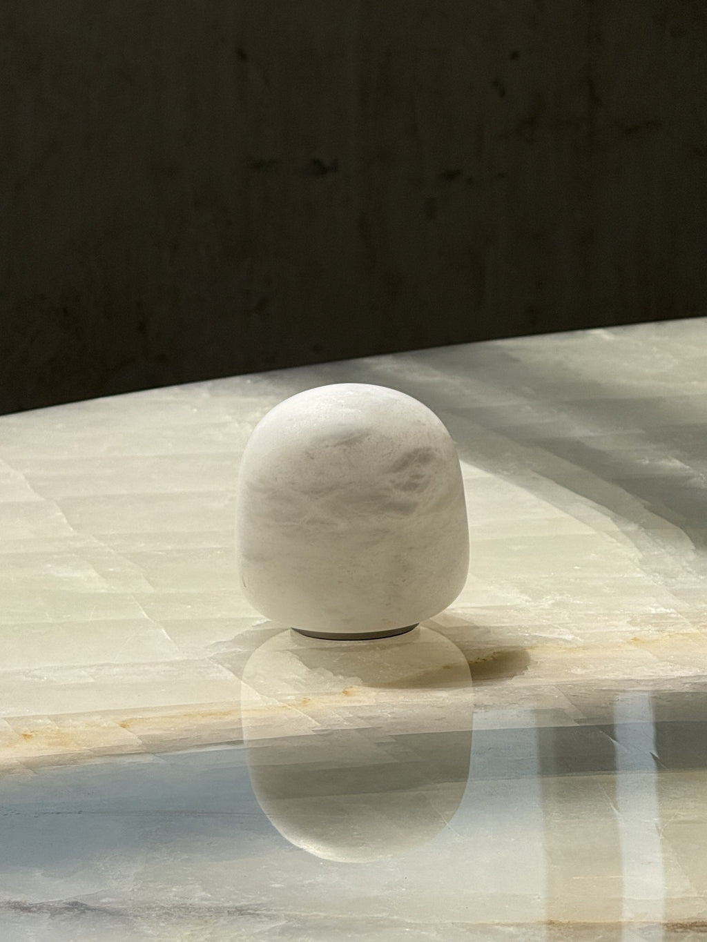 Snowflake Alabaster Table Lamp