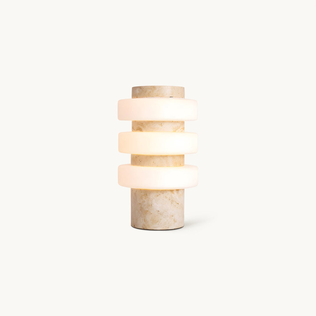 Strata Marble Glass Table Lamp