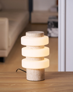 Strata Marble Glass Table Lamp