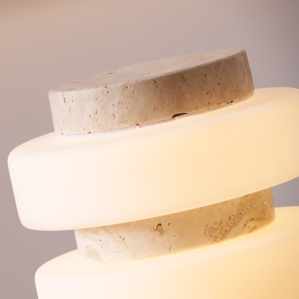 Strata Marble Glass Table Lamp