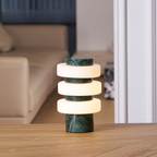 Strata Marble Glass Table Lamp