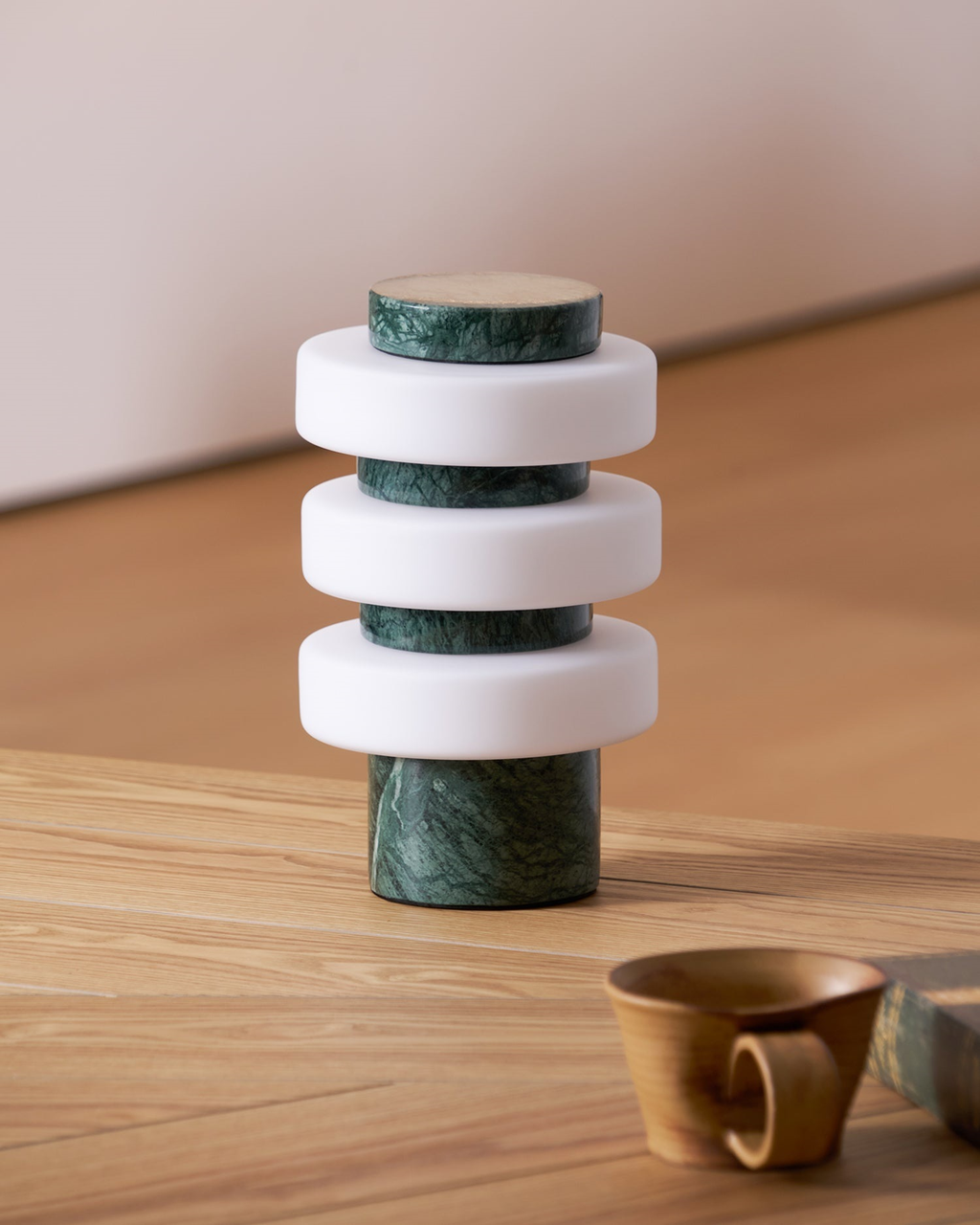 Strata Marble Glass Table Lamp