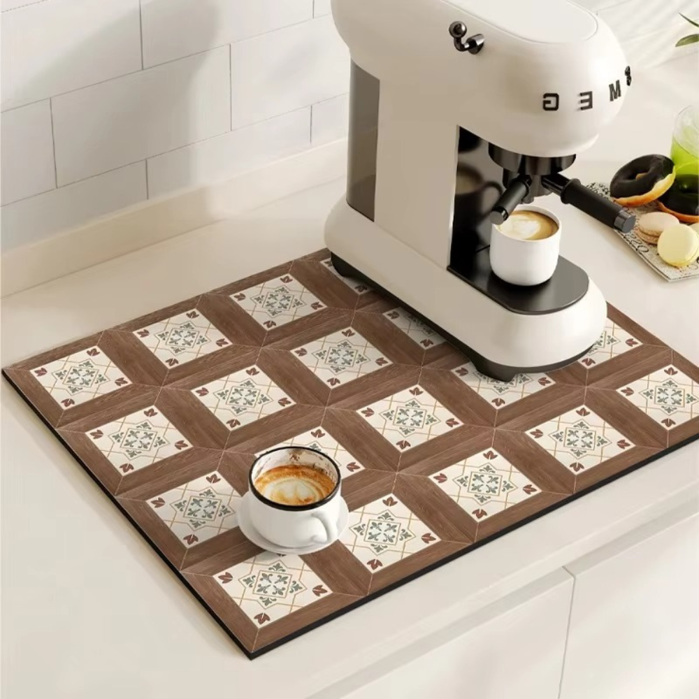 Retro Tile Coffee Mat