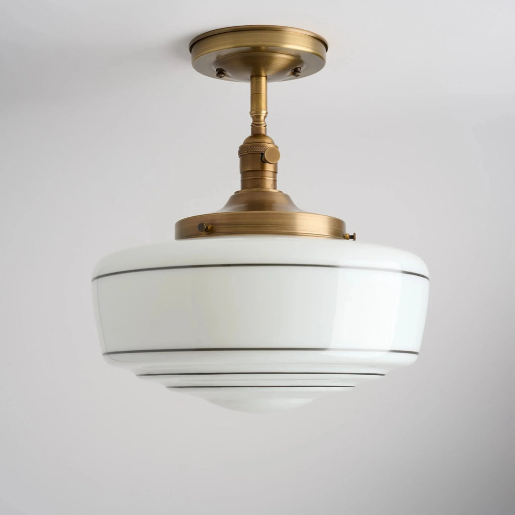 Talos Round Glass Flush Mount Light