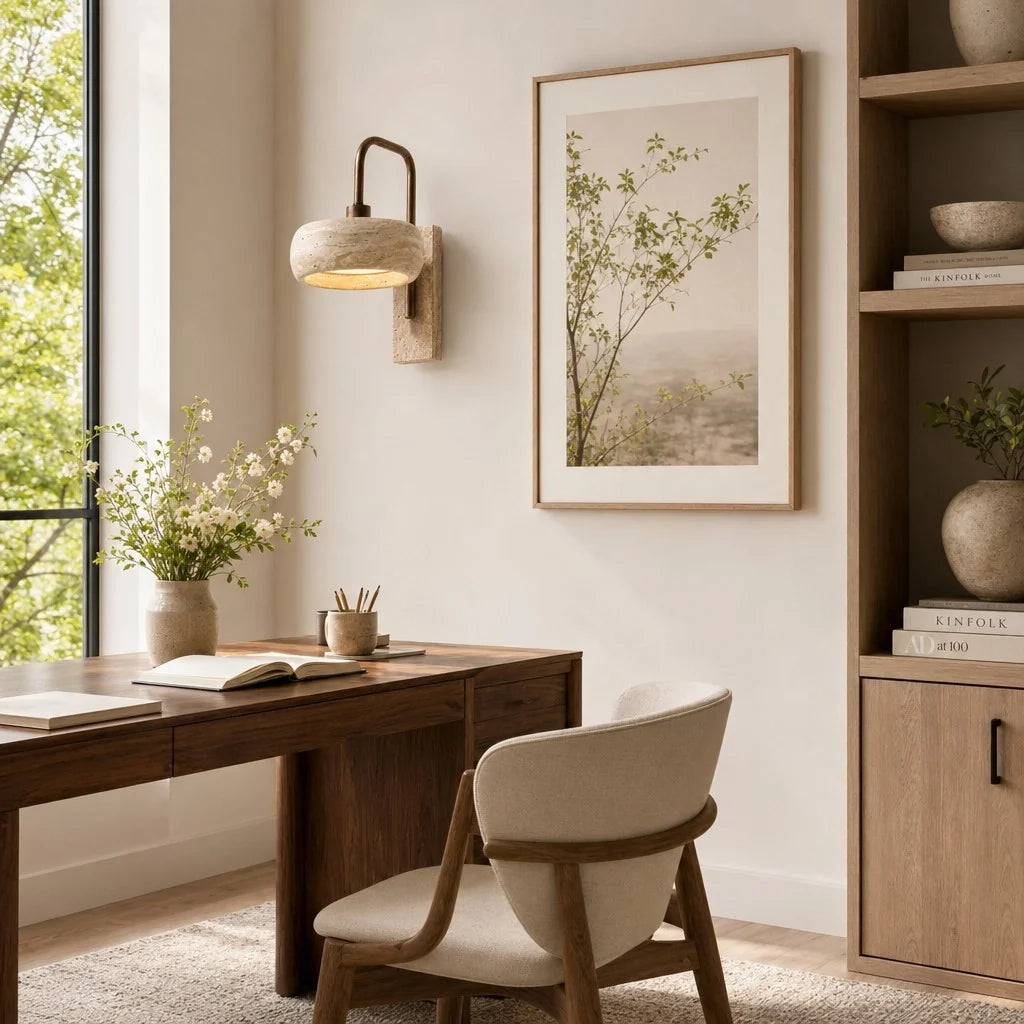 Tavik Travertine Wall Sconce